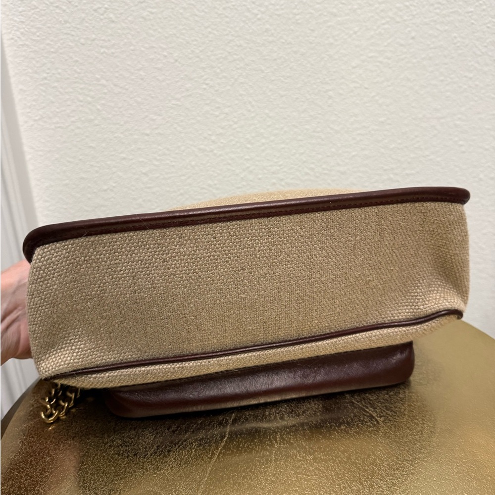 Yves Saint Laurent Tan and Brown Chain Shoulder Bag - Picture 4 of 8